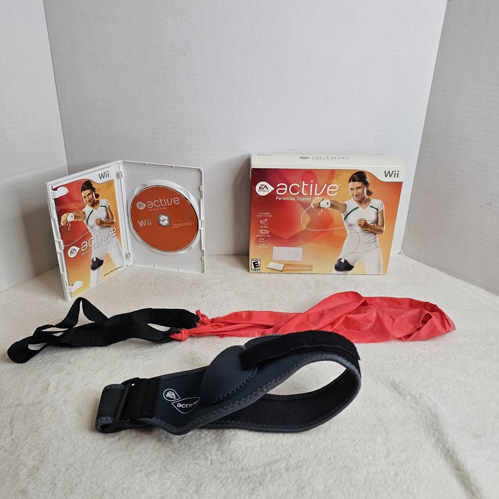 EA SPORTS Active Personal Trainer Nintendo Wii Game Kit w/ Resistance Band